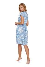 Doctornap  Cotton Night Dress Art.TM.5136.SANTORINI  Kokvilnas naktskrekliņš grūtniecēm/barošanai