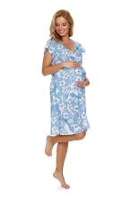 Doctornap  Cotton Night Dress Art.TM.5136.SANTORINI  Kokvilnas naktskrekliņš grūtniecēm/barošanai