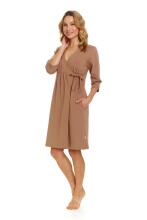 Doctornap  Cotton Night Dress Art.SBL.4243.WOOD  Kokvilnas naktskrekliņš grūtniecēm/barošanai