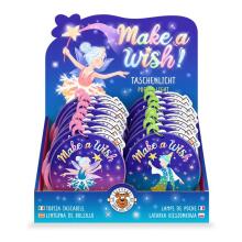 Make a Wish - LED pocket light with carabiner, 2 assorted