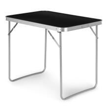 Camping table, folding picnic table, 80x60 cm, black, MultiGarden