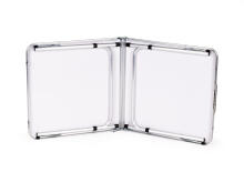 Tourist table, foldable camping table, black top, 120x60 cm, MultiGarden