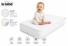 La Bebe™ Aerosleep Kind Pack 2-in-1 Art.290487 White matracis +matrača pārvalks/pārklājs ar 3D sietu 120x60 cm