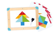 HAPE 2-in-1 space maze & tangram board, E0524K