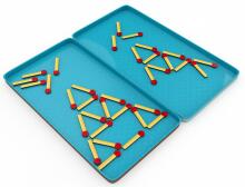 PURPLE COW ceļojumu spēle Matchstick Puzzles (LT, LV, EE), 6886