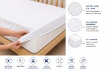 La Bebe™ Waterproof Air Comfort  Mattress Protector Art.290756  Bērnu aizsargājošs matrača pārvalks/pārklājs ar kokvilnas parklājumu,  120x60 cm