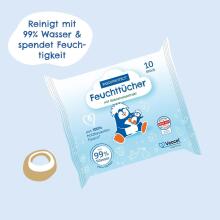 Paediprotect Baby Wipes with Coconut Extract Art.290773 Wet wipes for babies with coconut extract 10 pcs.