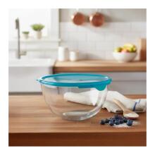 Stikla bļoda ar vāku &Oslash;21cm 2.3L