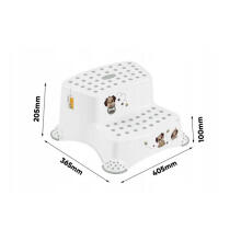 Two-tier bench Igor &amp;quot;Dogs&amp;quot; 40x37x21cm white