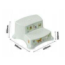 Two-tier bench Igor &amp;quot;Funny Farm&amp;quot; 40x37x21cm soft green