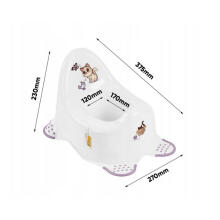Pot Adam &ldquo;Cats&rdquo; 38x27x23.5cm white