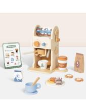 TOOKY TOY Wooden Coffee Set - Barista Espresso Machine