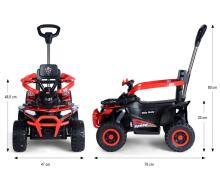 MILLY MALLY 6967 Battery-Powered Vehicle Start ATV Red