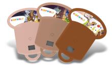 KIDYWOLF story set Time Travel, 3 stories for KIDYSLIDE projector, KIDYSTORIES-HI