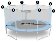 External net for trampolines 435cm 14ft Neo-Sport