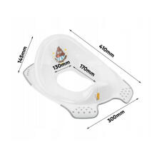 Toilet training seat with anti-slip function Ewa &amp;quot;Emoji Showtime&amp;quot; 30x40x15cm white