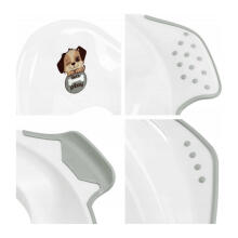 Toilet training seat with anti-slip function Ewa &amp;quot;Dogs&amp;quot; 30x40x15cm white