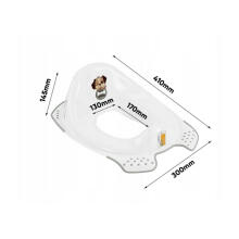 Toilet training seat with anti-slip function Ewa &amp;quot;Dogs&amp;quot; 30x40x15cm white