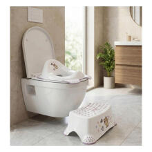 Toilet training seat with anti-slip function Ewa &ldquo;Cats&rdquo; 30x40x15cm white