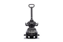 Ride-on car with handle - 668- rubber wheels PVC  - eco-leather - MERCEDES C63 -BLACK