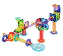 PICASSO TILES Magnetic Construction Set Marble Run 60 pcs, PTG60