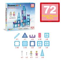 PICASSO TILES Magnetic Construction Set Ice Winter Set 72 pcs, PT72