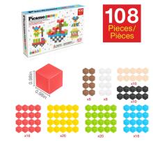PICASSO TILES Magnetic Construction Set Magnetic Cubes 108 pcs, PMC108