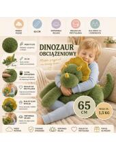 WOOPIE Weighted Plush Dinosaur Stress Relief Sensory Heavy Toy 65cm 1500g