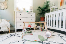 TINY LOVE TL120680 Gym for Baby with BOHO Stand Gray Packaging