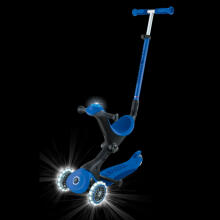 GLOBBER scooter Go Up Deluxe Flash Lights, dark blue, 748-600