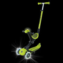 GLOBBER scooter Go Up Deluxe Flash Lights, lime green, 748-606
