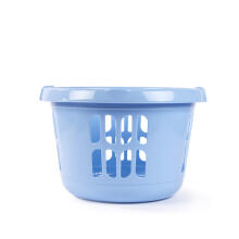 Beldray LA00000174CRNEU7  Set Of 2 Laundry Basket  30L, White/Blue