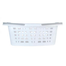 Beldray LA030450PNKFPEU7  Set Of Two Laundry Baskets, White/Pink