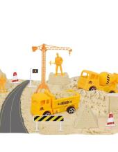 WOOPIE Magical Kinetic Sand Construction Site Crane Cars