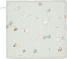Little Dutch Facecloths Art.TE51714022 Little Farm Green  Natural multifunctional pads, 2 pcs. (26x26 cm)