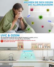 Lamp Disinfectant Ozone Light 6W UV Lamp Art.291813 Portable UV-C lamp sterilization disinfection