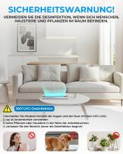 Lamp Disinfectant Ozone Light 6W UV Lamp Art.291813 Portable UV-C lamp sterilization disinfection