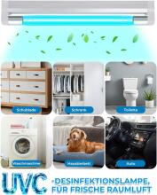 Lamp Disinfectant Ozone Light 6W UV Lamp Art.291813 Portable UV-C lamp sterilization disinfection