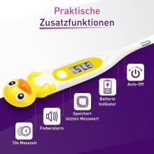 Bebe Basic Digital Thermometer with Flexible Tip Art.SC 44 Duck   Digital thermometer with soft tip