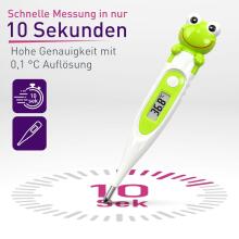 BebBebe Basic Digital Thermometer with Flexible Tip Art.SC 44 Frog Digital thermometer with soft tip