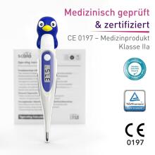 Bebe Basic Digital Thermometer with Flexible Tip Art.SC 44 Penguin Digital thermometer with soft tip