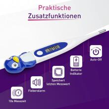 Bebe Basic Digital Thermometer with Flexible Tip Art.SC 44 Penguin Digital thermometer with soft tip