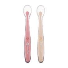PETITE&MARS 728126 Set of 2 Silicone Spoons with Take&Match Case
