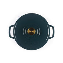 Salter BW13771GR Chester 3.4L Cast Iron Casserole Pot 24 cm Green