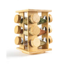 Salter BW14238 Bamboo Rotating Spice Rack