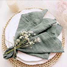 La Bebe™ Linen Art. 0057 Sage Green Linen Eco Natural Linen Cloth Diaper 1 pc., 45x30 cm
