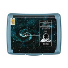 Food storage container deco-click-box midi 1L Carla &amp;quot;Cosmos&rdquo; 17x13x7cm blue