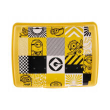 Food storage container deco-click-box midi 1L Carla &amp;quot;Minions Mosaic&amp;quot; 17x13x7cm yellow