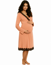 La Bebe™ Nursing Cotton Dress Donna Art.135986 Jade Maternity Nursing Dress