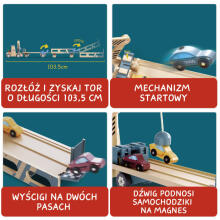 Car Transporter and Race Track 2-in-1, 36m+, Topbright